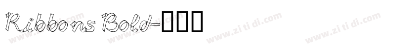 Ribbons Bold字体转换